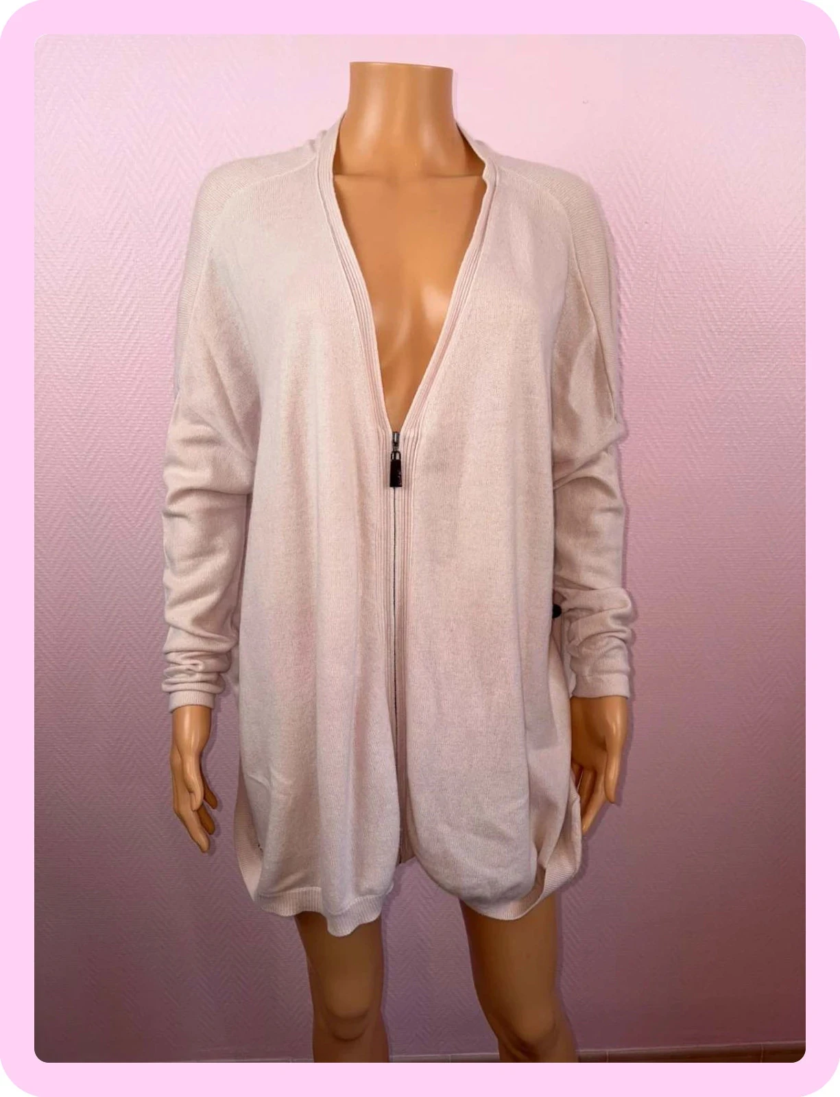 Gilet en cachemire femme taille s mais grand